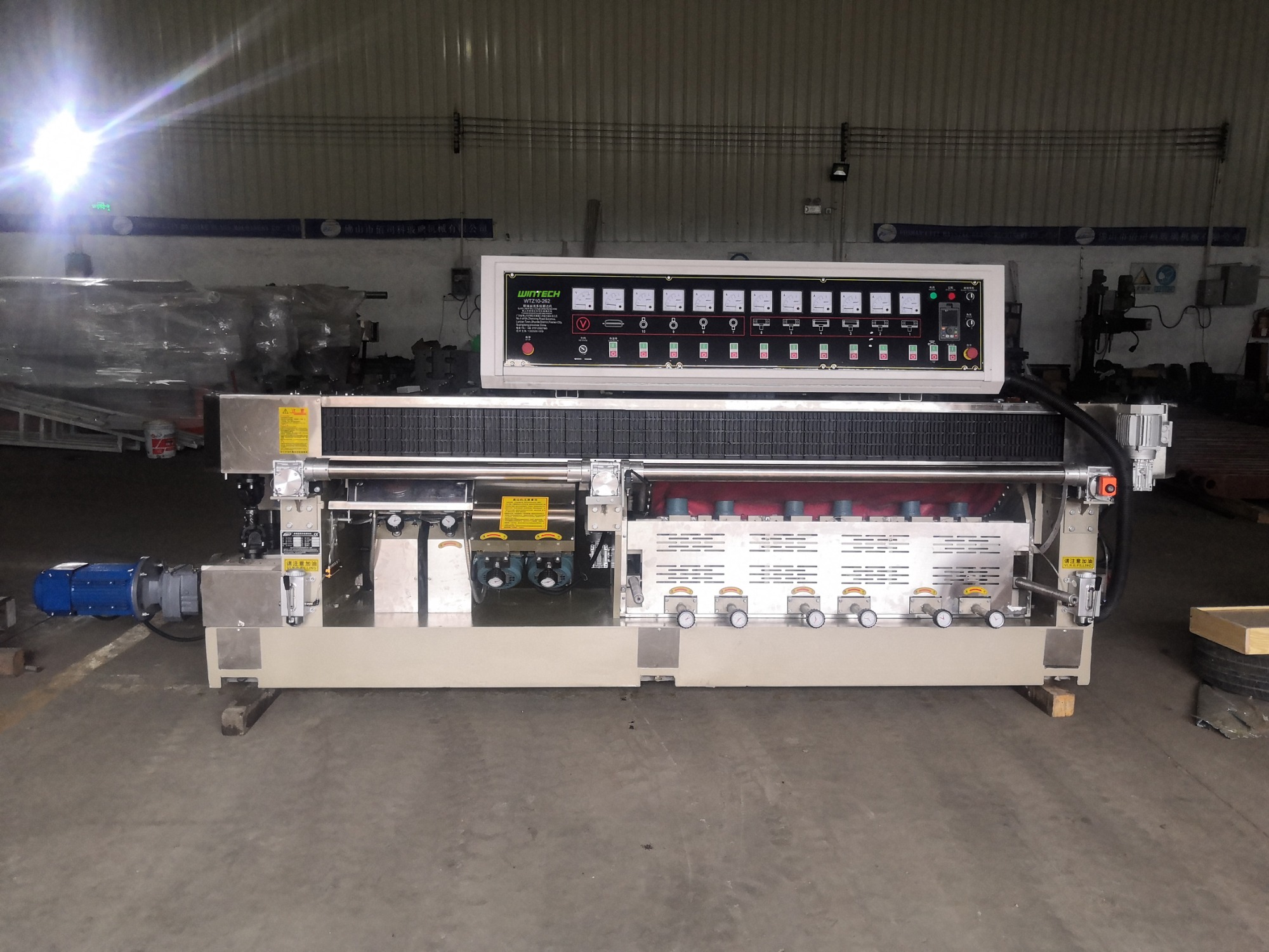 WT-Z10325-45 Glass flat edge & miters edging machine