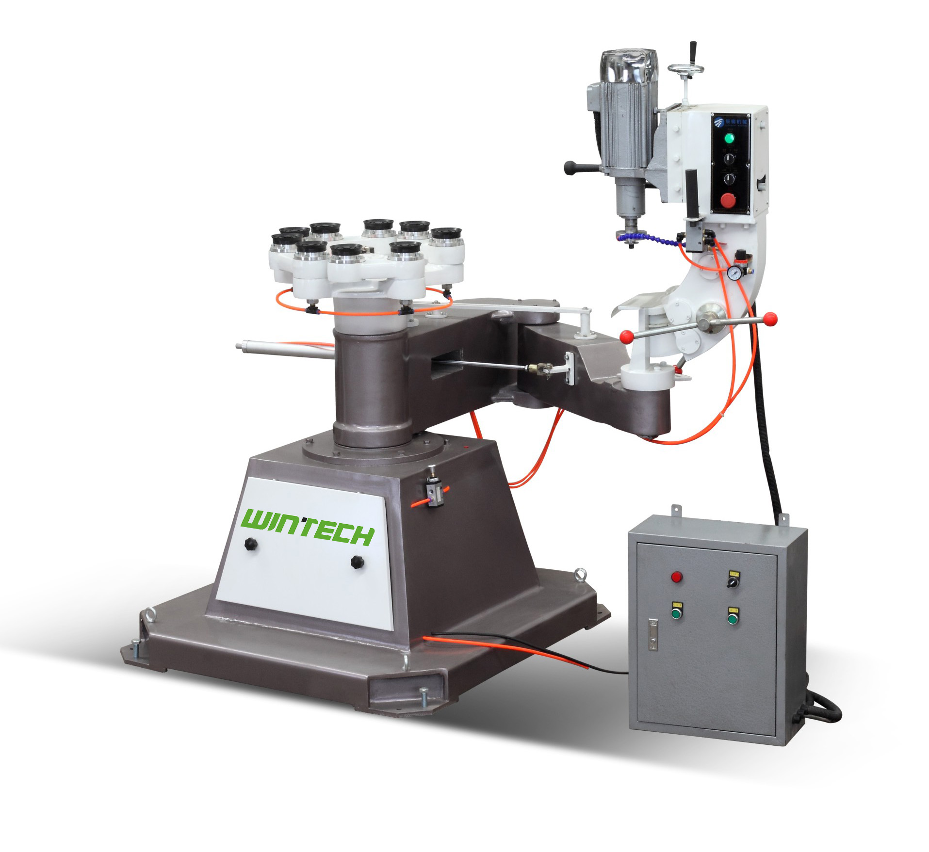 WINTECH-GLASS recommend you how to use pencil edge wheels, flat edge wheels grind glass on shape edging beveling machines.