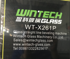 WTX-261P glass beveling machine with PLC