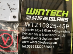 WTZ10325-45° Glass flat edge & miters edging machine