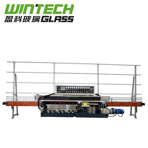 WTZ10325-45° Glass flat edge & miters edging machine